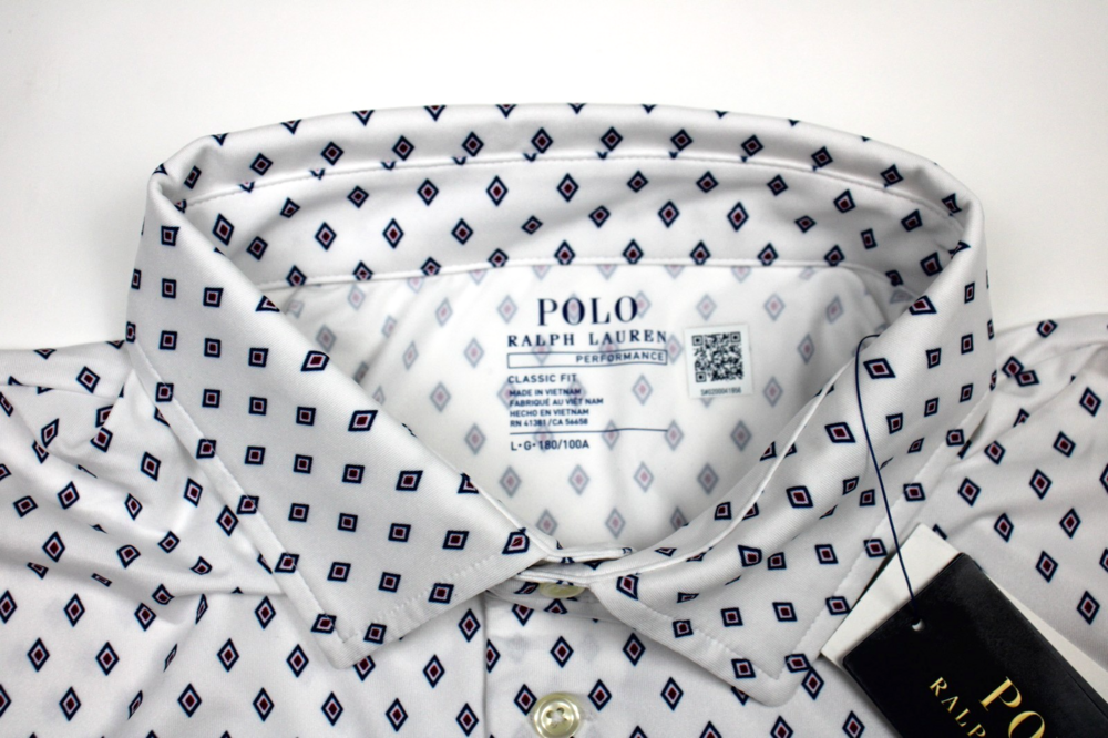 Polo Ralph Lauren Performance Polo Shirt Mens L White Diamond Classic Fit - Picture 2 of 6